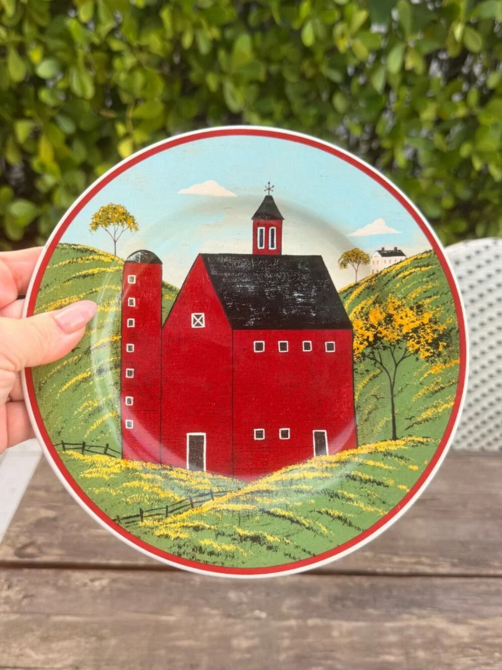 Vintage 4 Warren Kimble Brandon House Country Life Sakura Appetizer Salad Plates
